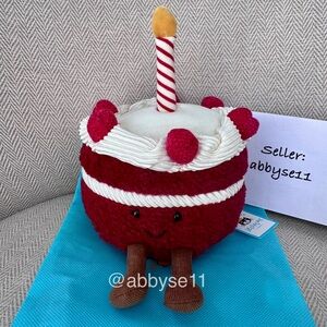 Jellycat Amuseables Cheri Cake Plush Toy NWT Authentic With Dust Bag A2RVC